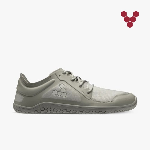 Vivobarefoot Primus Lite III All Weather Womens Trainers Grey UK BQEF